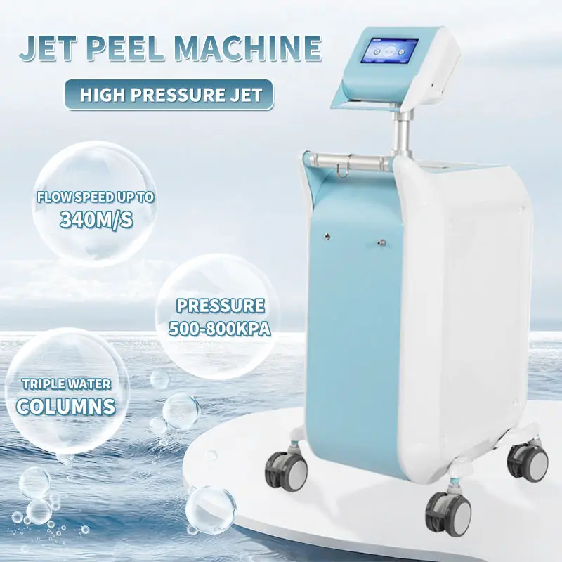 Oxygen Jet Peel 7 Bar Triple Nozzle Cleaning Deep Skin Remover Oxygen Facial Rejuvenation Machine Aqua Facial Machine For Spa