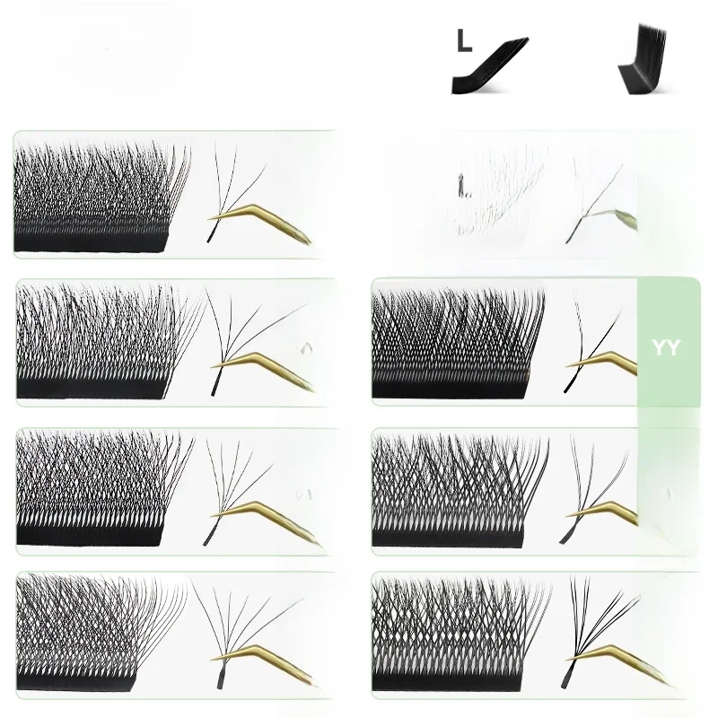 NATUHANA W Przedłużanie rzęs L LU(M) Curl Individual Mink YY Lashes 3D W kształcie litery W Volume Fan Przedłużanie rzęs — zdjęcie 2