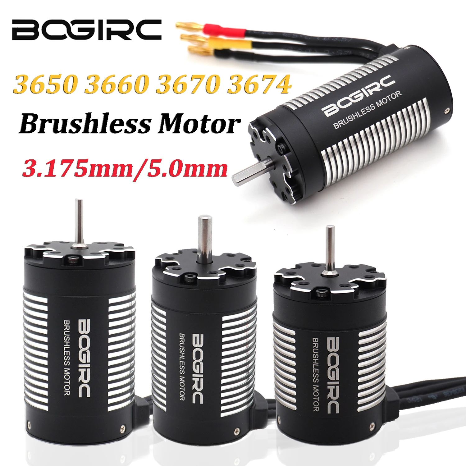 

1/8 1/10 RC Car Accessories Brushless Motor 3650 3660 3670 3674 1750KV 3600KV Motor 2-10S for RC Drift Racing Off-Road Car Parts