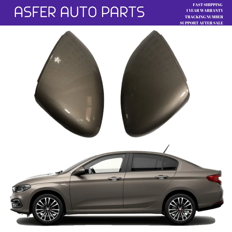 Mirror Cover Mink Color Stainless For Fiat Tipo Dodge Neon 2015 After 2 Pcs Set Right Left 735637894 Car Accessories