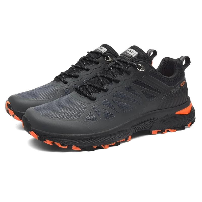 Big Size Mens Trail Running And Mountain Breathable Hiking Trekking Trainers Arch Support Walking Water Resistant Shoes