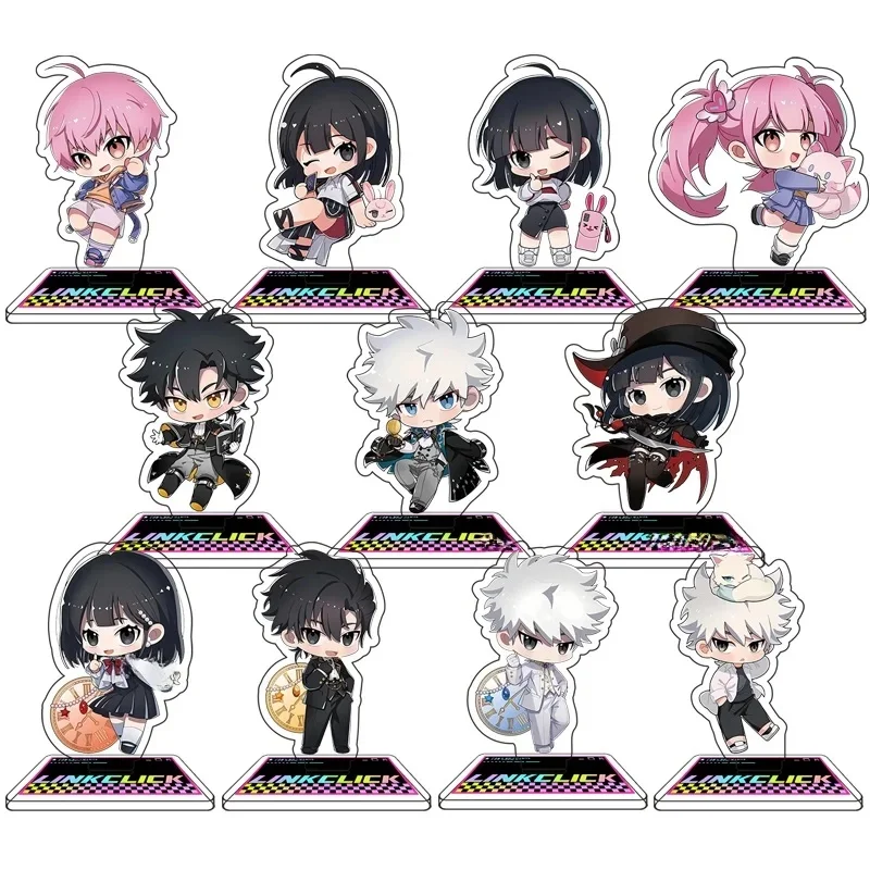 Anime Link Click Shi Guang Dai Li Ren Support de figurine en acrylique, Décoration de bureau de dessin animé, Plaque décorative, Cadeau pour fans, Présentoir personnalisable