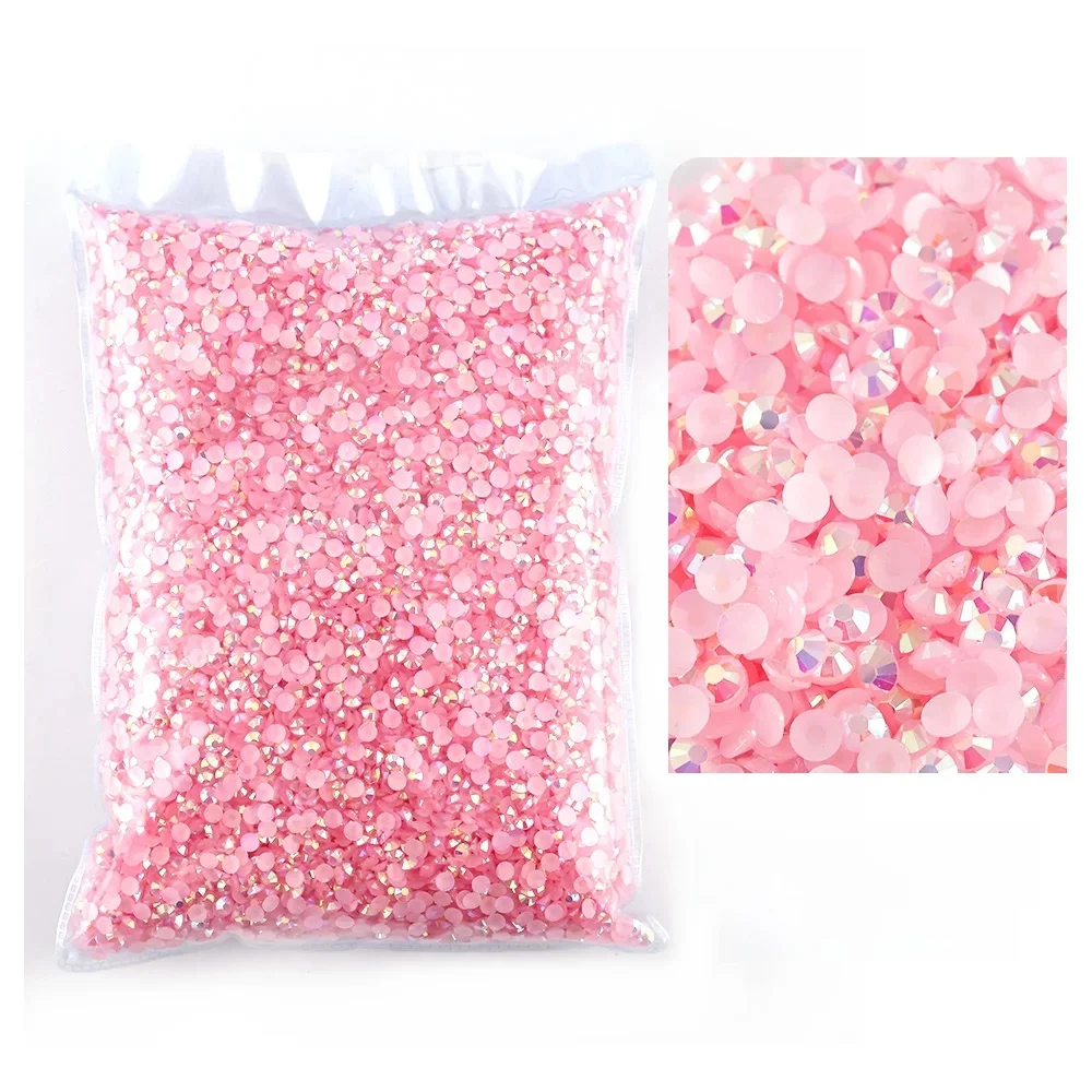 All Red SeriesWholesale Bulk Resin Strass Jelly transparent AB 2mm,3mm,4mm,5mm,6mm FlatBack Nail Art Garment Dekoration