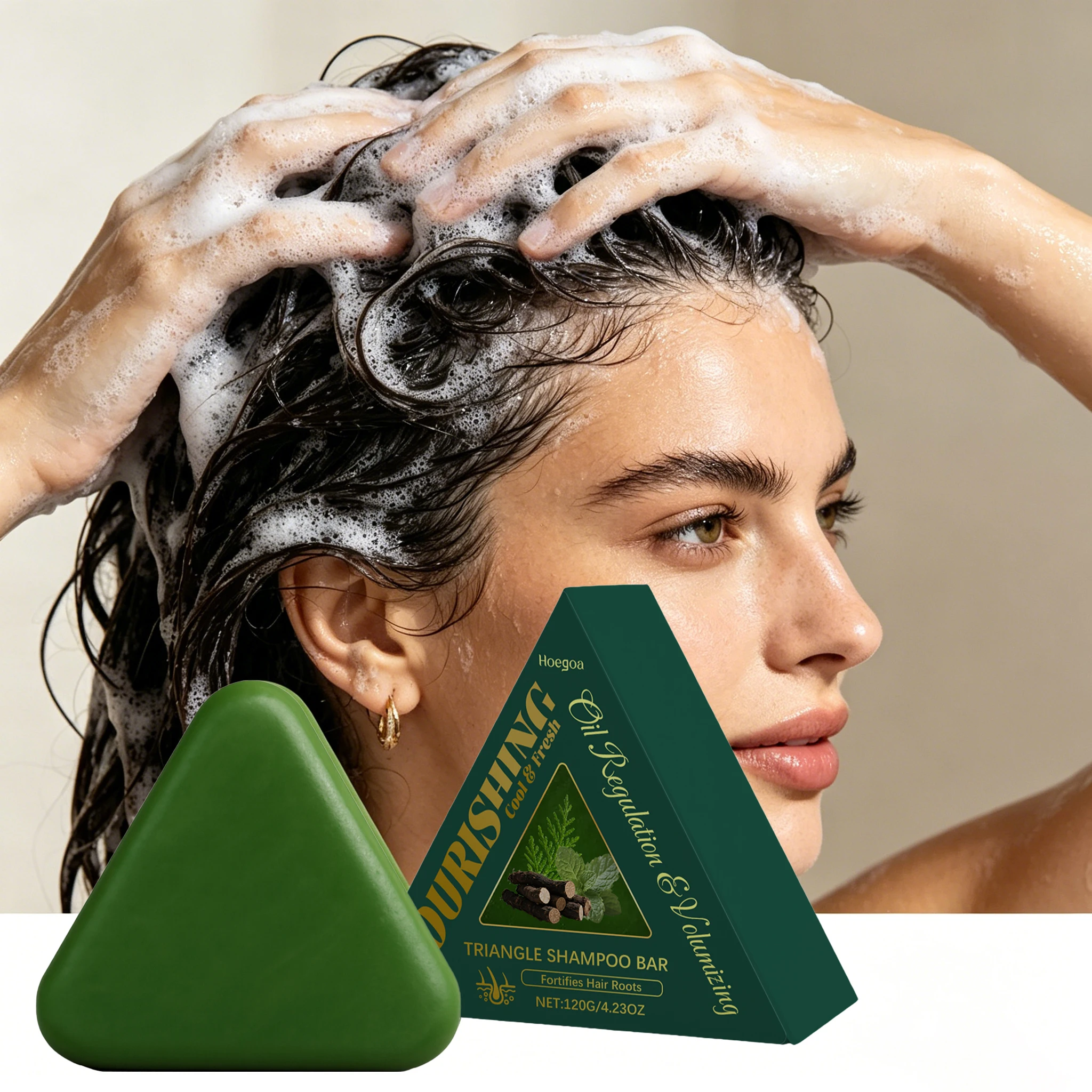 120g Haarseife, sanfte Reinigung der Kopfhaut, verbessert die Haarstruktur, verbessert den Glanz, glättet, verleiht Volumen, kontrolliert die Ölproduktion, erfrischt, reduziert Frizz, Haarshampoo-Bar
