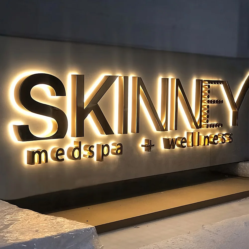 

Led Channel Letters Outdoor Store Signage 3d Acrylic Logo Sign led backlit sign electronic Illuminated Signs signage