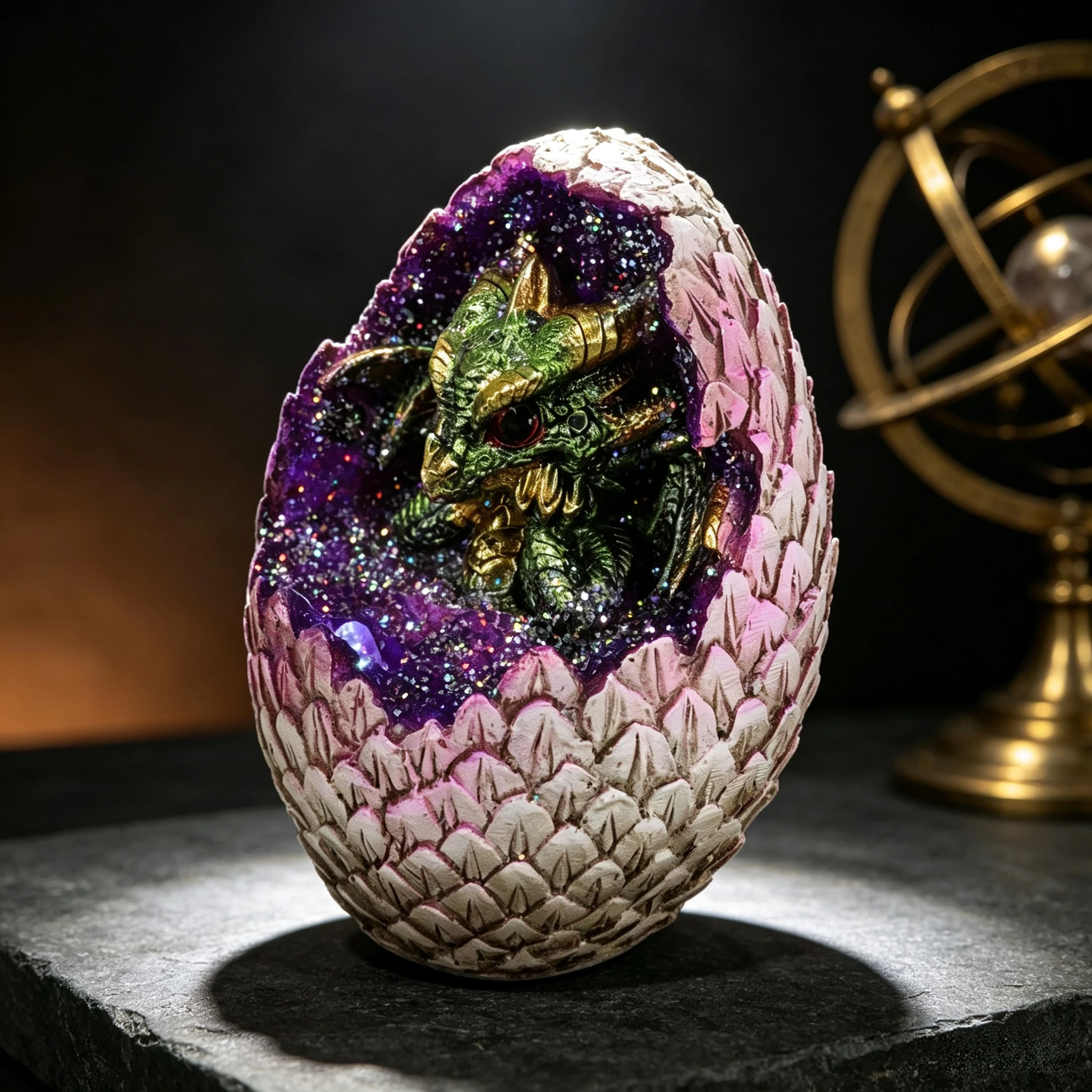 Кристальное яйцо-светильник в  – обзор и цена Resin Art Geode