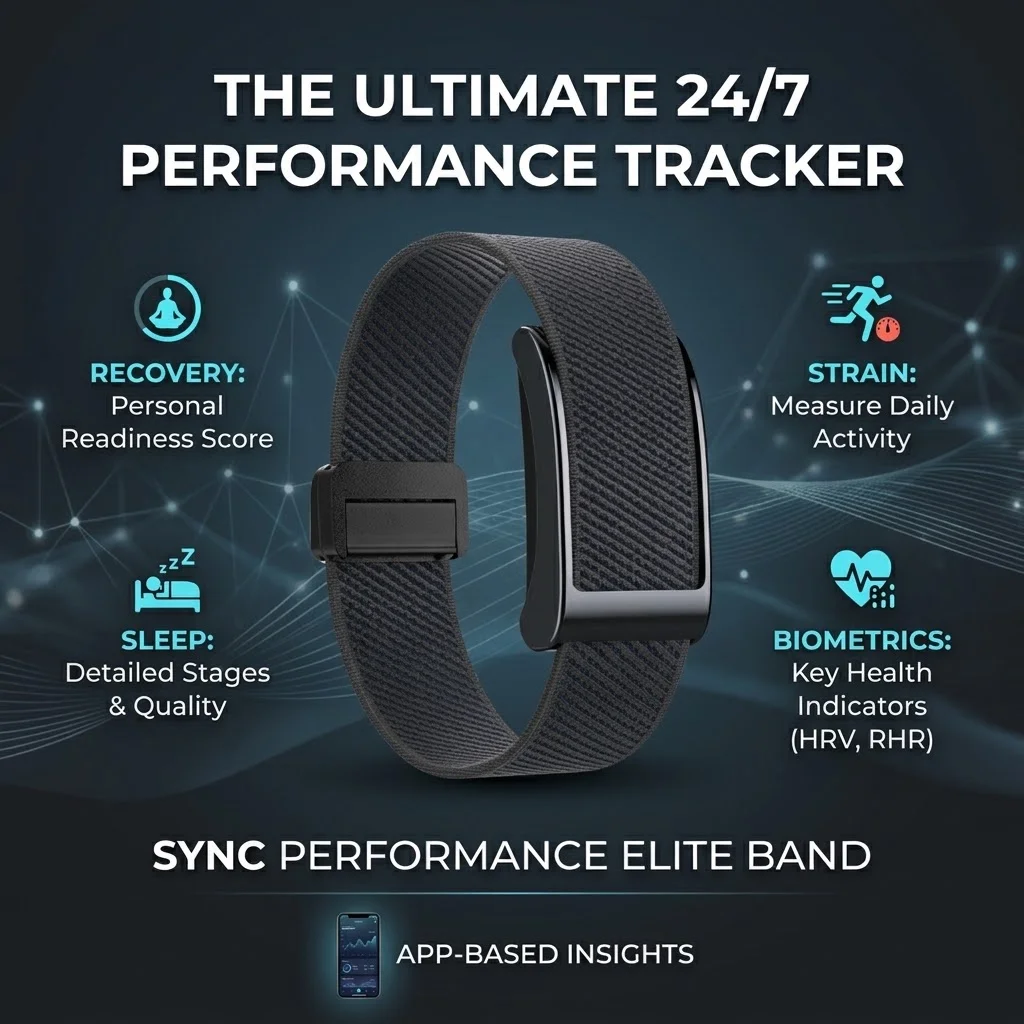 Screen-free Smart Band Built-in GPS 24/7 Blood Pressure Blood Oxygen Health Monitor 100+Sports Modes Fitness Tracker Band 2026