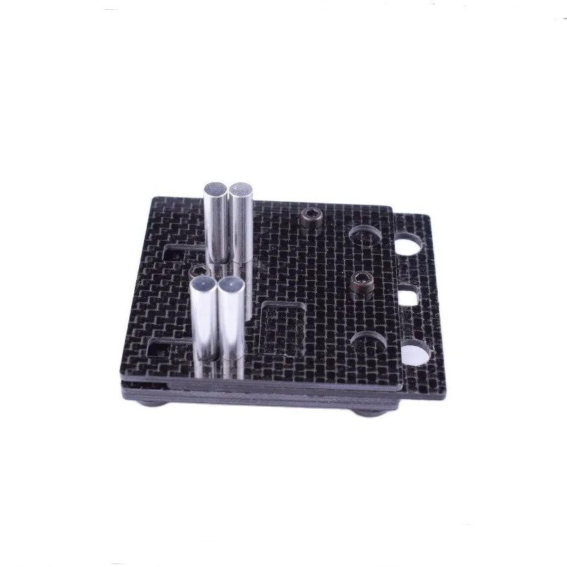 Black carbon fiber Mr Grippy soldering jig with rubber anti-slip  base for XT60 T PLUG banana plug