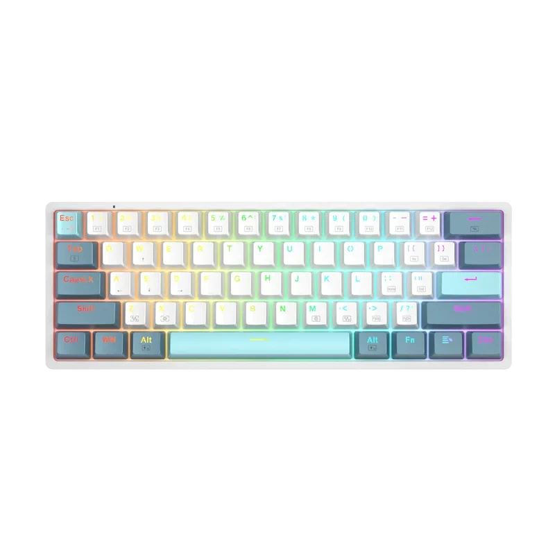 Cyberlynx R61 Mechanical Keyboard Mixed Light Rgb Red Illuminated Keycaps