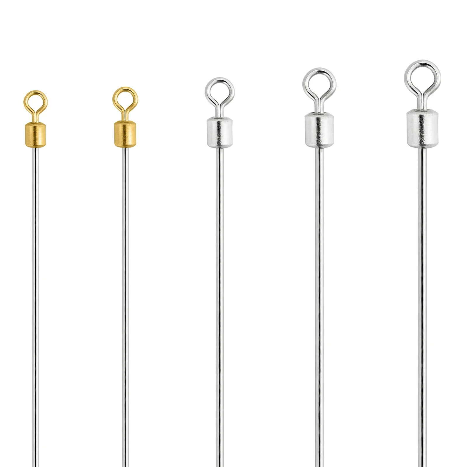 30 pièces leurre de pêche faisant Spinner corps fil arbre pour Tokyo plate-forme Drop Shot plate-forme Spinnerbait basse truite avec fil boucle pivotante