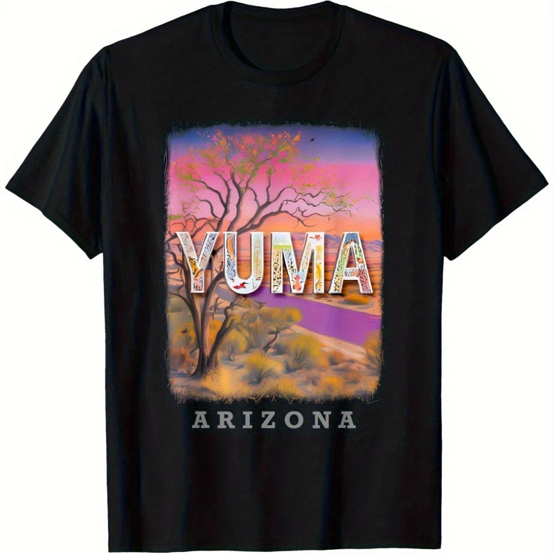

Yuma Arizona AZ Nature'S Palette T-Shirt Arizona-shirt Crew Neck Short Sleeve Regular Fit Summer Knit Fabric Tee