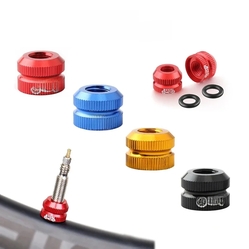 AliExpress UK 1~8pcs Tire Valve Nut Bike Vacuum Tire Presta Valve Screw Bicycle Valve Cover Tools Cycling Tire