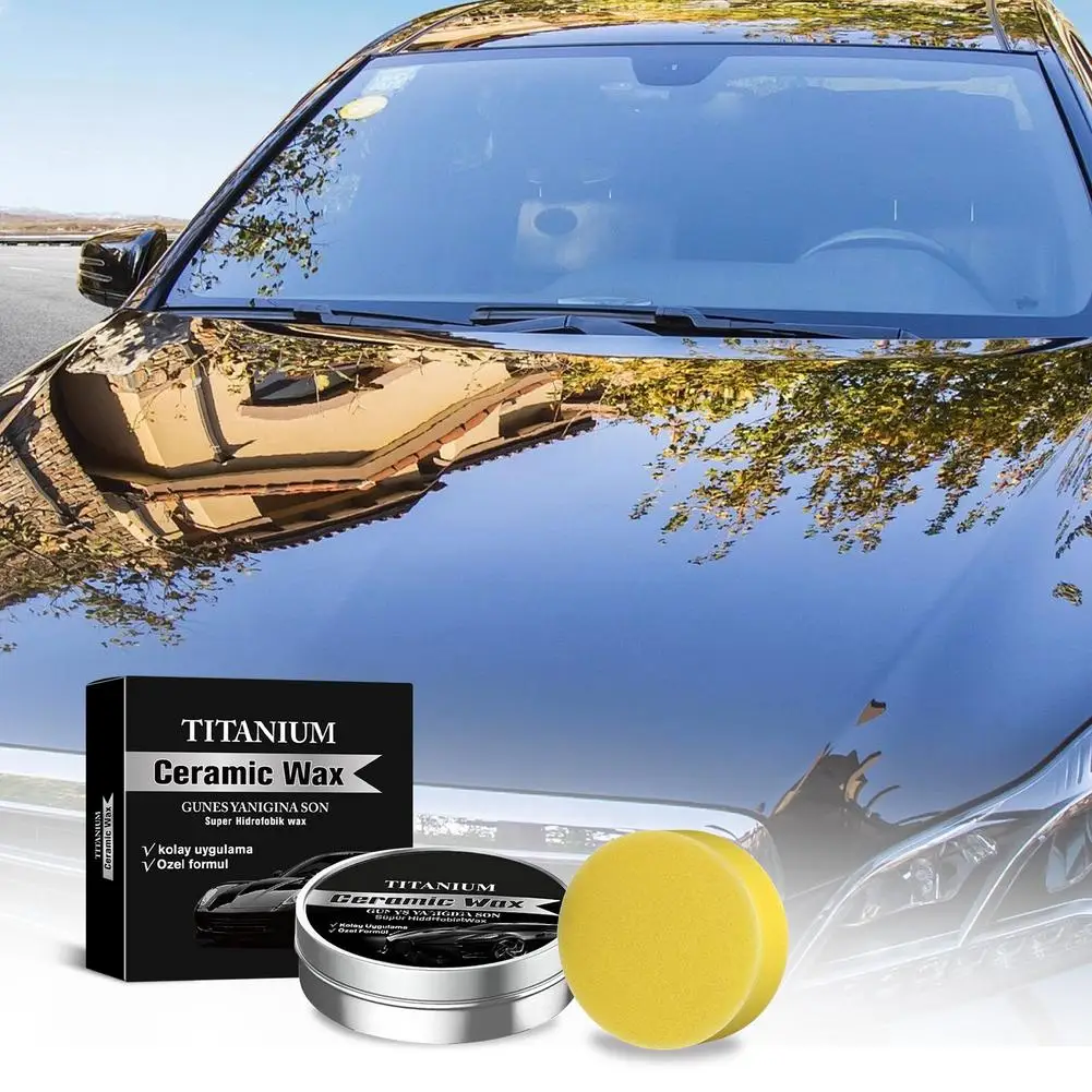Car Scratch Repair Wax Titaniums Ceramic Wax Cream Car Products Care Quick Coating Carwash Wax Wax Agents Car Professional C6O3