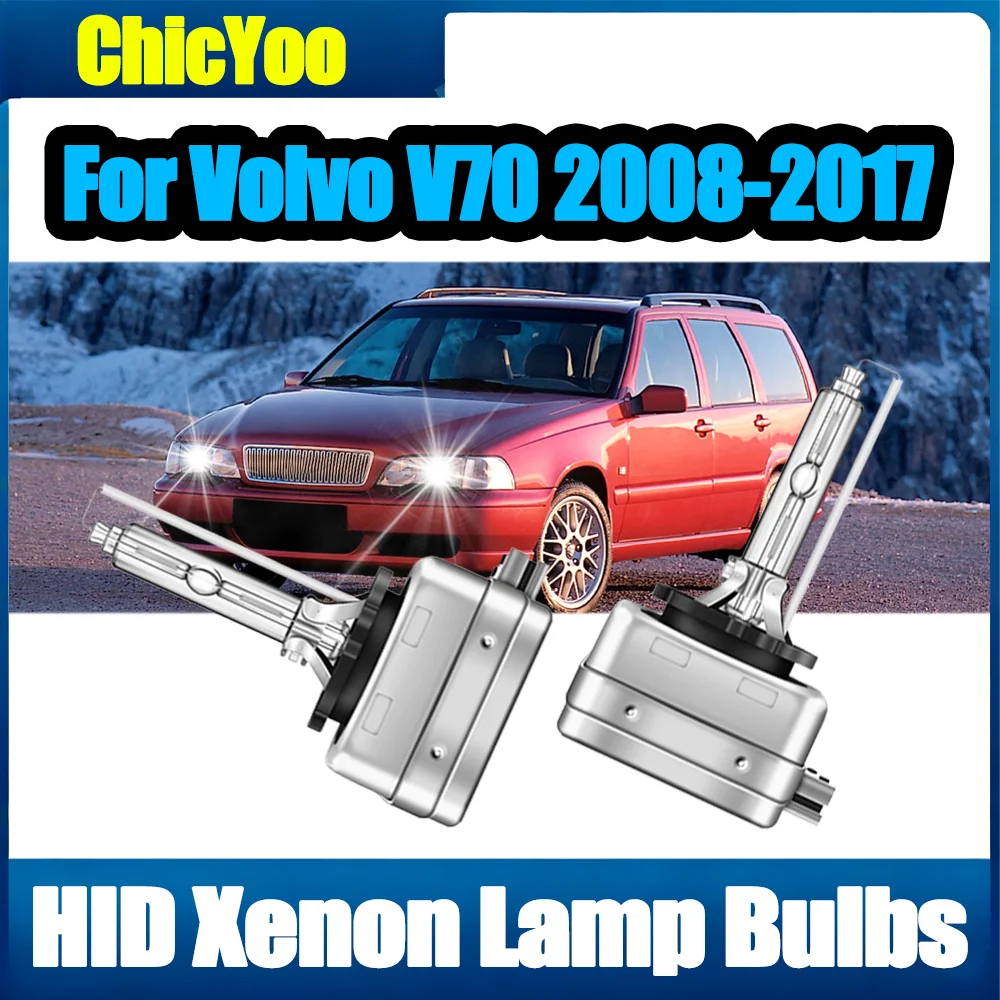 

2PCS Auto Lights Car Lamps 6000K Super White Xenon D1S Xenon Headlight Bulbs 20000LM High Power 12V 24V For Volvo V70 2008-2017