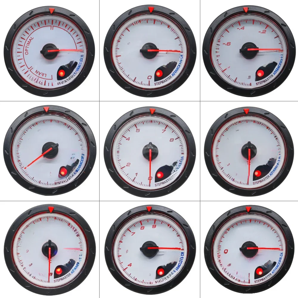 60mm Auto Car Meter Boost Water Temp Oil Temperature Pressure Tachometer Volt Air Fuel Exhaust GAS RPM White Face Gauge — 2