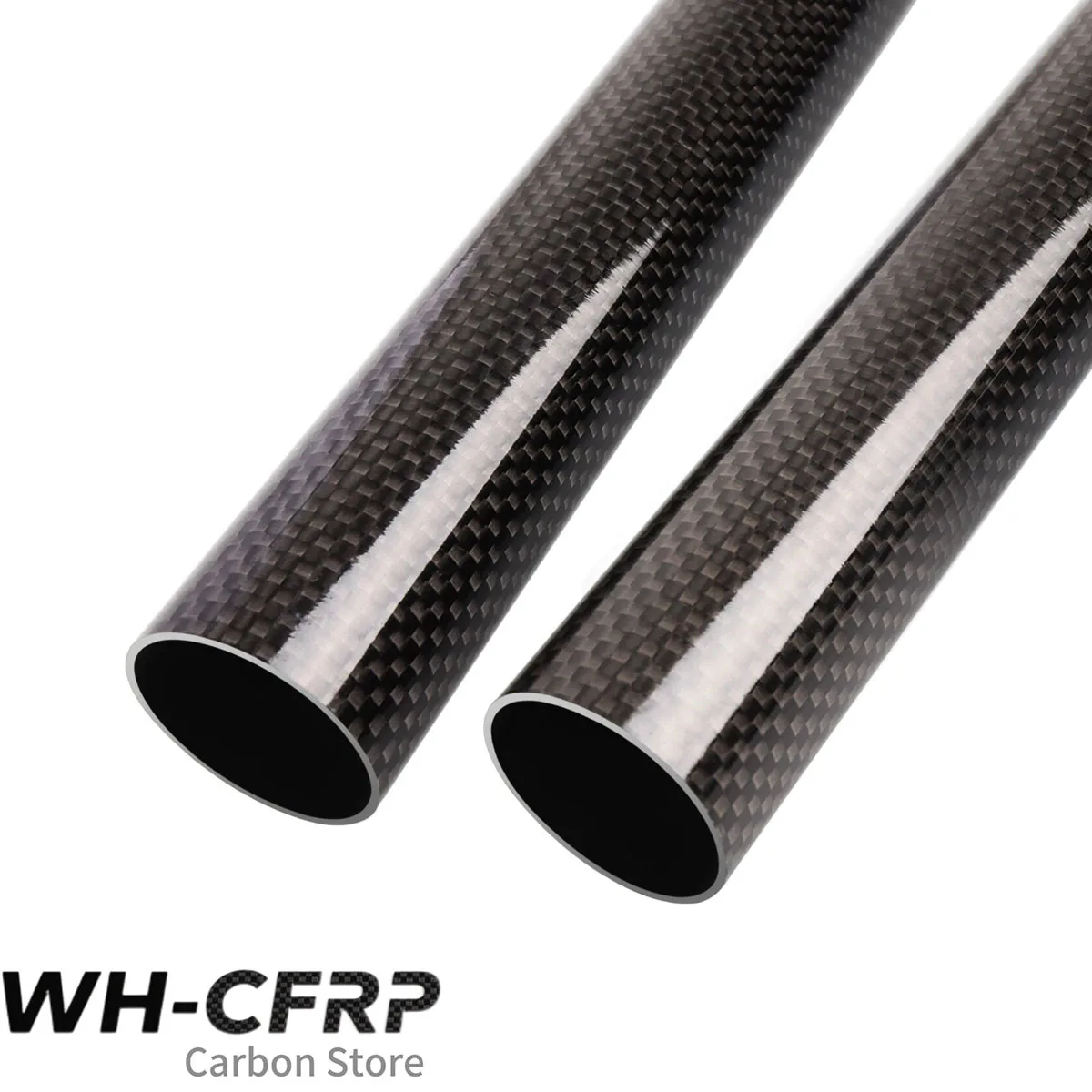 Carbon Fiber Tube 5mm 6mm 7mm 8mm 9mm 10mm 11mm OD X 1000mm Length, 3K Glossy Finish, for RC Drone FPV Frame, Model DIY, High St - view 4
