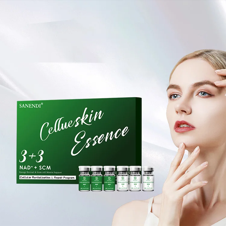 Sanendi 3+3 NAD+PDRN Face Care Serum PCL+PN exos collagen liquid Essence Hydrating Soothing Solution Korean Skin Care 7ml*6vials