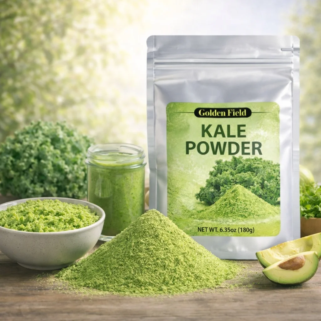 Kale Powder - Vegetable Powder - 6.35oz (180g), Green Blend Ingredient for Smoothies, Soups, Baking - Fine Texture, Easy to Mix,