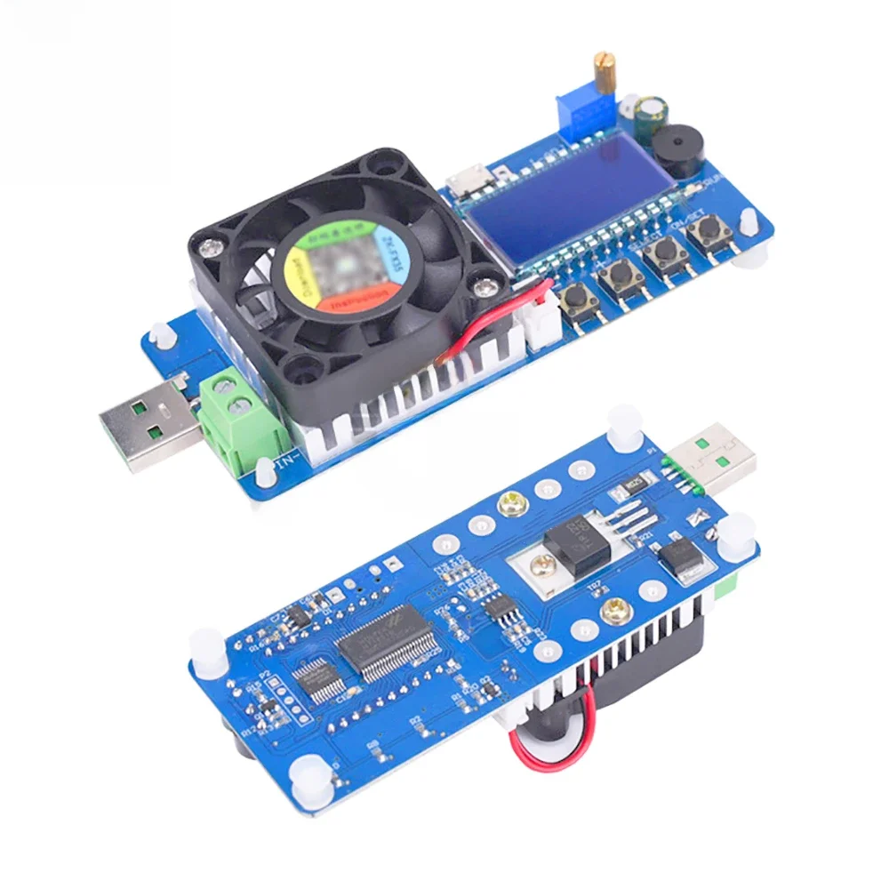 Testeur de charge électronique réglable 4A/5A 25W/35W, voltmètre numérique USB LED, ampèremètre, capacité de la batterie, détecteur d'alimentation, moniteur