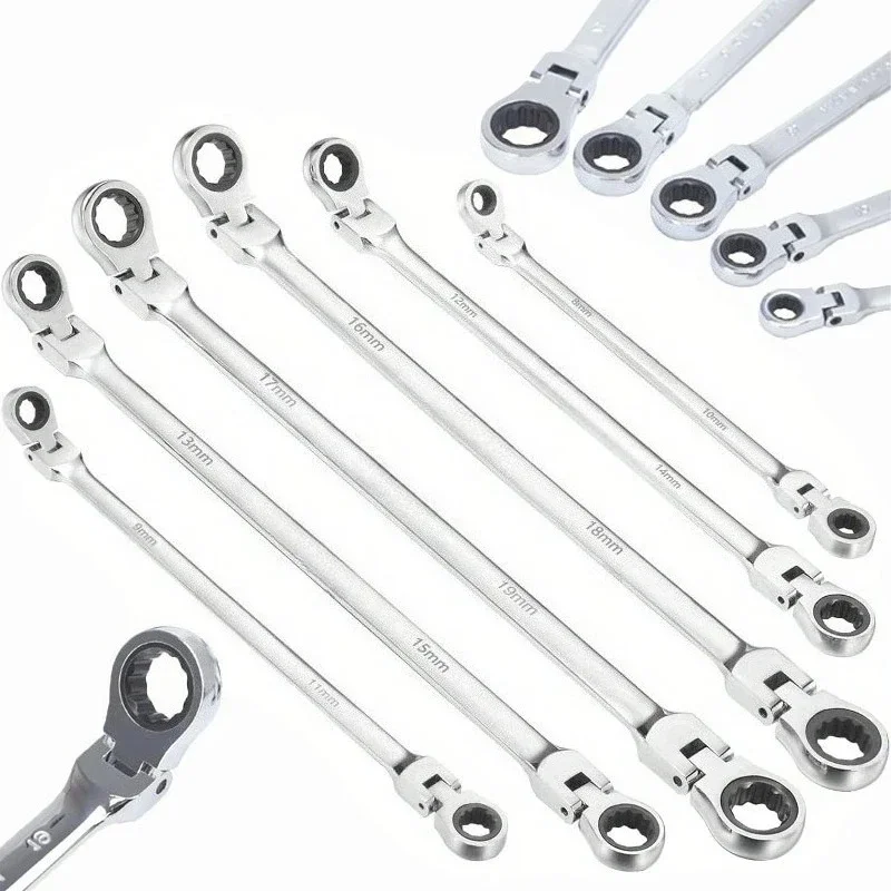 AliExpress NONE Ratchet Keys Torque Wrench Extra Long Flex-Head Ratcheting Wrenches Spanners Garage Automotive Mechanical Tools for Car Bike