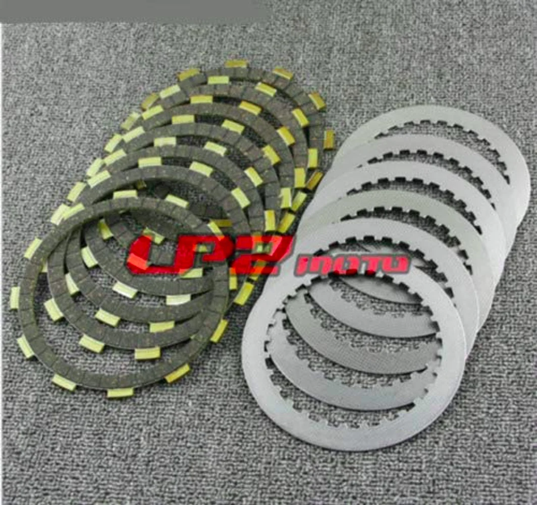 Clutch Friction Plates Discs For Suzuki Intruder VL400 01-09 VS400 94-96 VS600GL 95-96 VS700 86-87 VS750 85-91 VS800GL 92-09