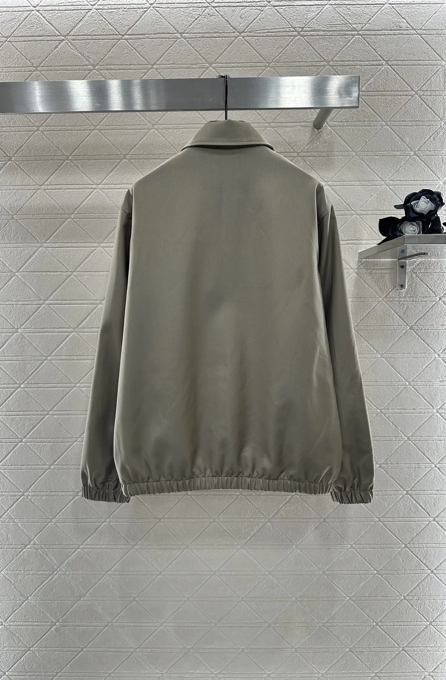 

2025 Autumn New Product Jacket Coat Silk Cotton Material Collar Design Light Khaki Black 358