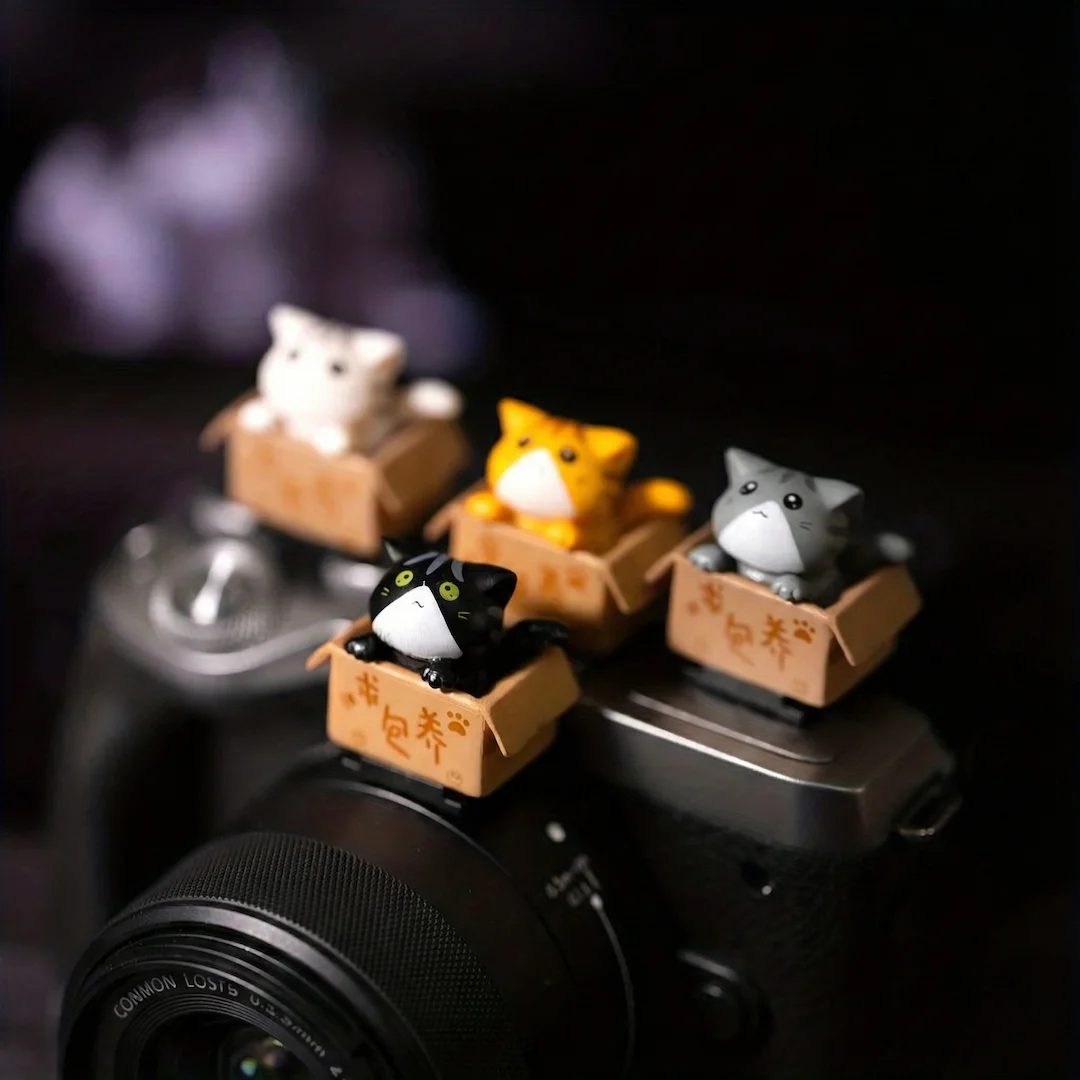 Süße Katze Blitzschuh Abdeckung Staub Stecker Universal DSLR/spiegellose Kamera Zubehör (keine Batterie)