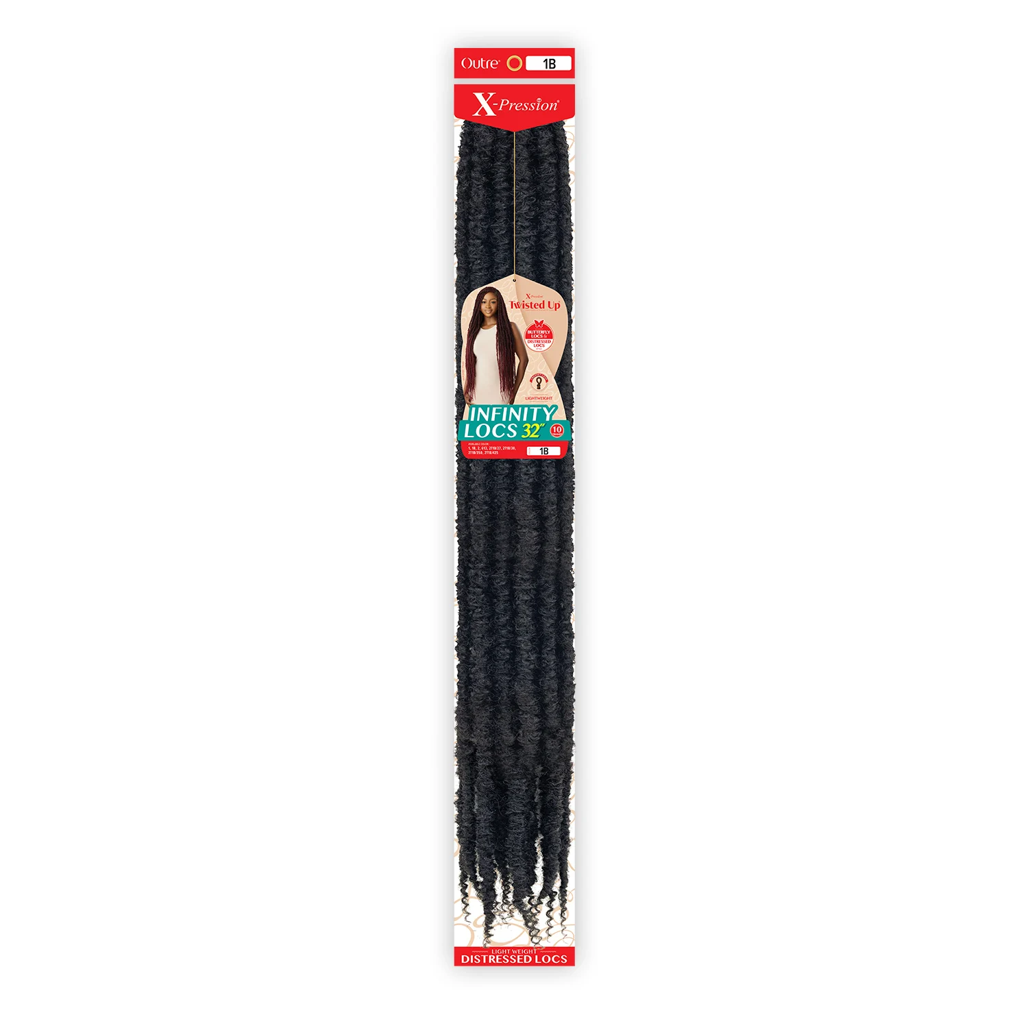 

Outre Synthetic Crochet Braids X-Pression Twisted Up Infinity Locs 32"