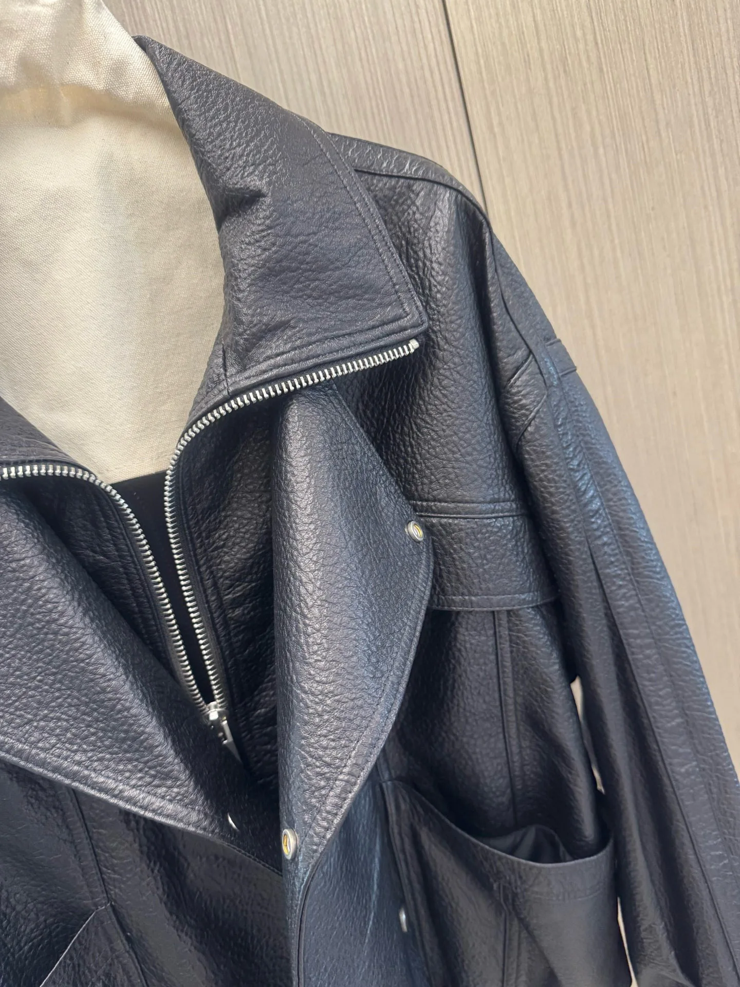 Herbst Winter Damen Casual Damen lose Lederjacke