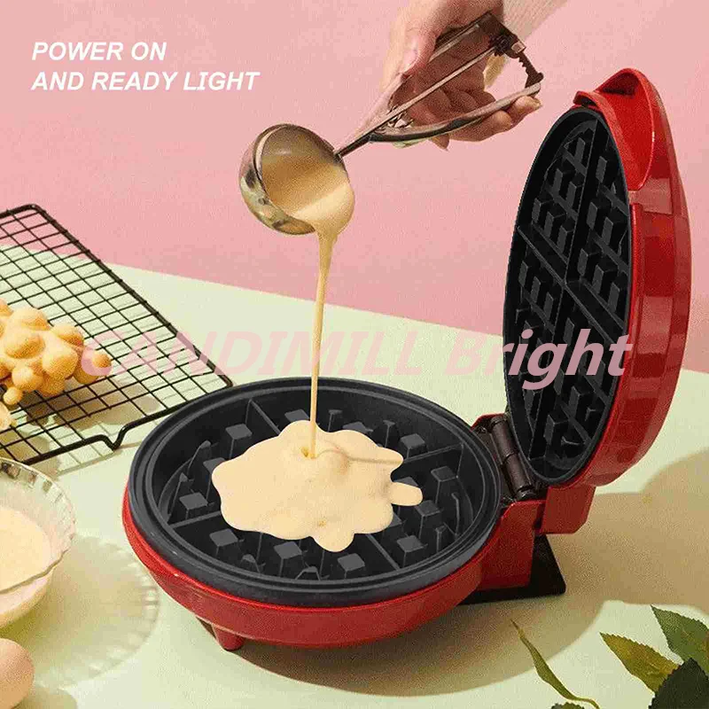 Electric Portable Grill Waffle Maker Pancake Cake Dessert Breakfast Maker Baking Mold Multifunctional Household Appliances