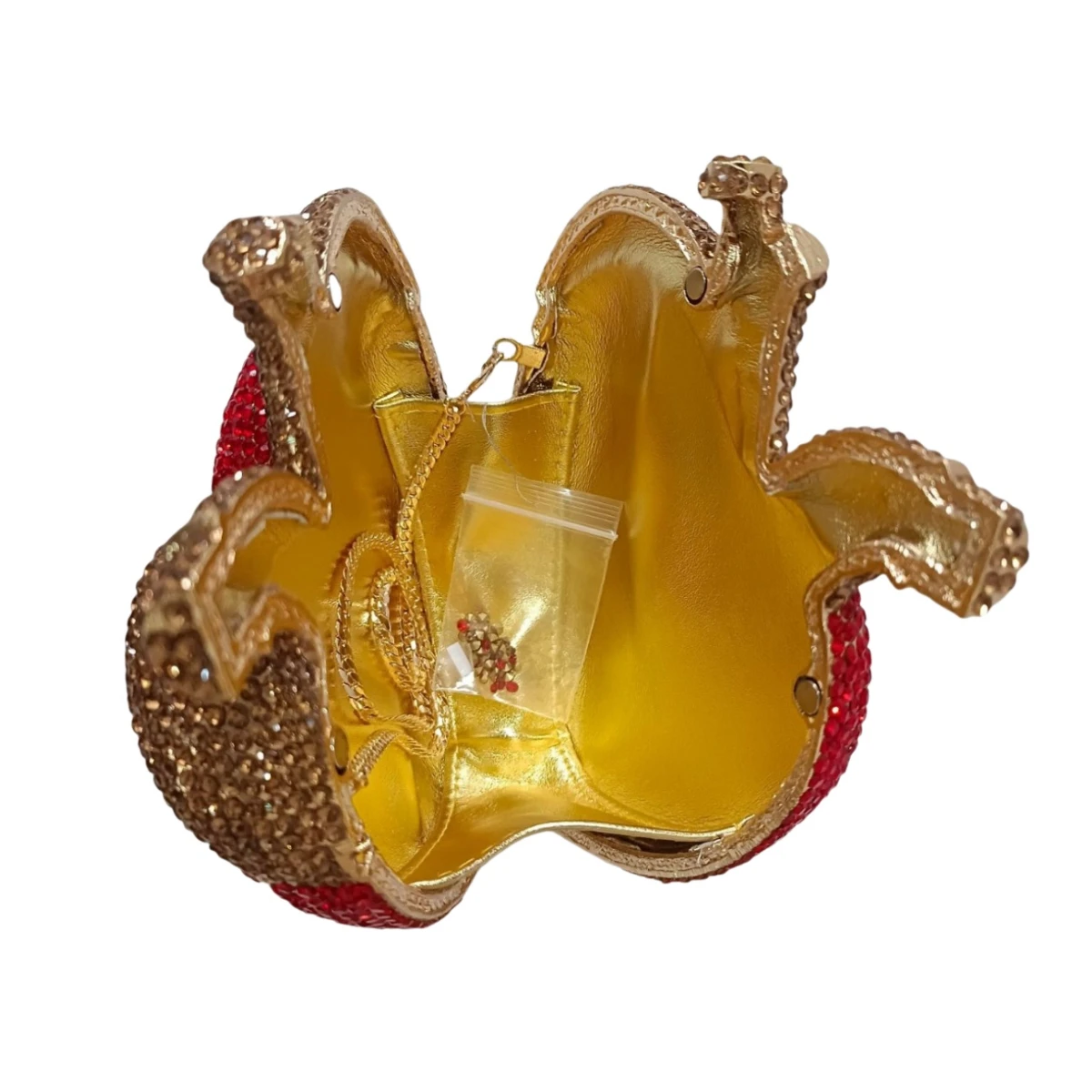 3D Anatomical Heart Women Clutch Bag Crystal Diamond Purse Rhinestone Gothic Handbag for Cocktail Prom Party view 5