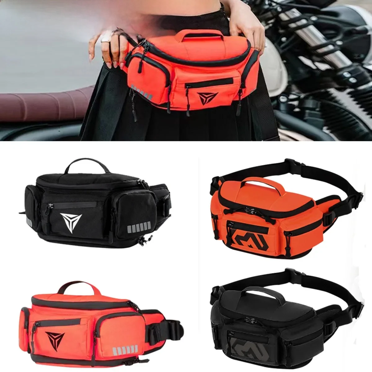 AliExpress SOYAVISION Motorcycle Waist Bag Men Women Multiple Pockets Purses Waist Pack Leg Bag Motorbike Riding Cycling Outdoor Belt Pack Waterproof