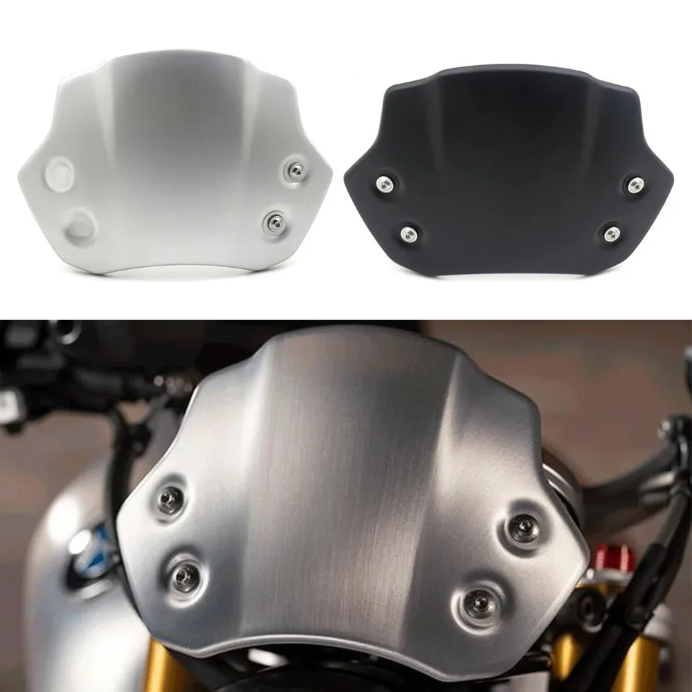 Pare-brise de moto pour BMW R NINET NINET RNINE T 9 T Racer Pure Urban Scrambler 2014 – 2023, déflecteur de vent en aluminium