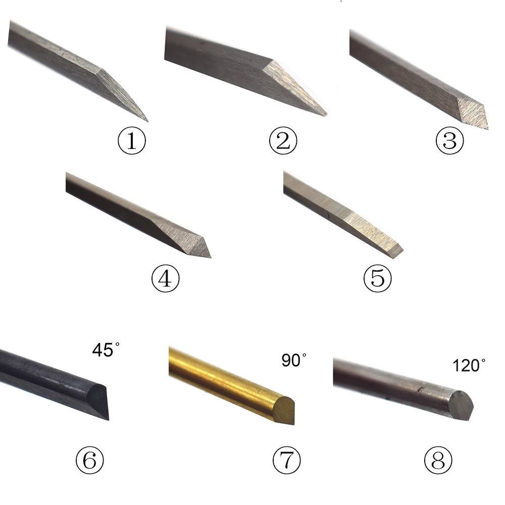 Imagem -02 - Gravura Faca Peças Ferramentas do Gravador de Jóias para o Impacto Pneumático Corte Fazendo Espátula Triângulo Graver Mais Novo Profissional