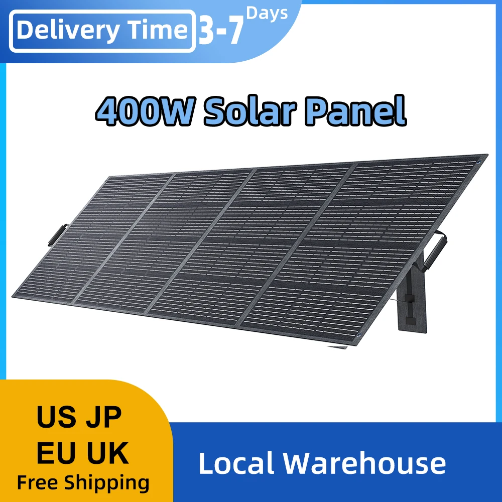 ABOK 400W Flexible Solar Panels Outdoor Emergency Power Supply IP68 Waterproof Portable Folding Bag for RV Camping Fishing