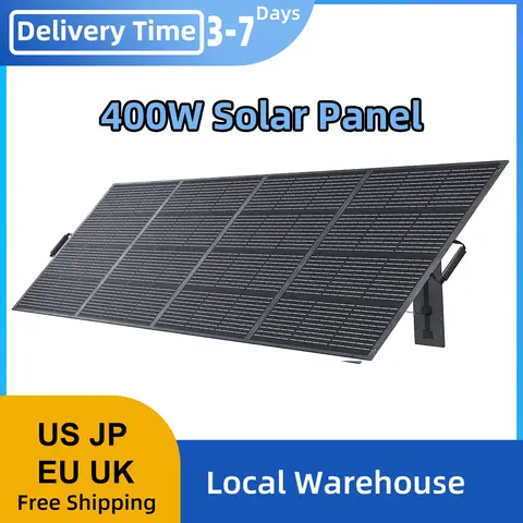 ABOK 400W フレキシブルソーラーパネル 屋外緊急電源 IP68 防水 ポータブル折りたたみバッグ RV キャンプ 釣り用