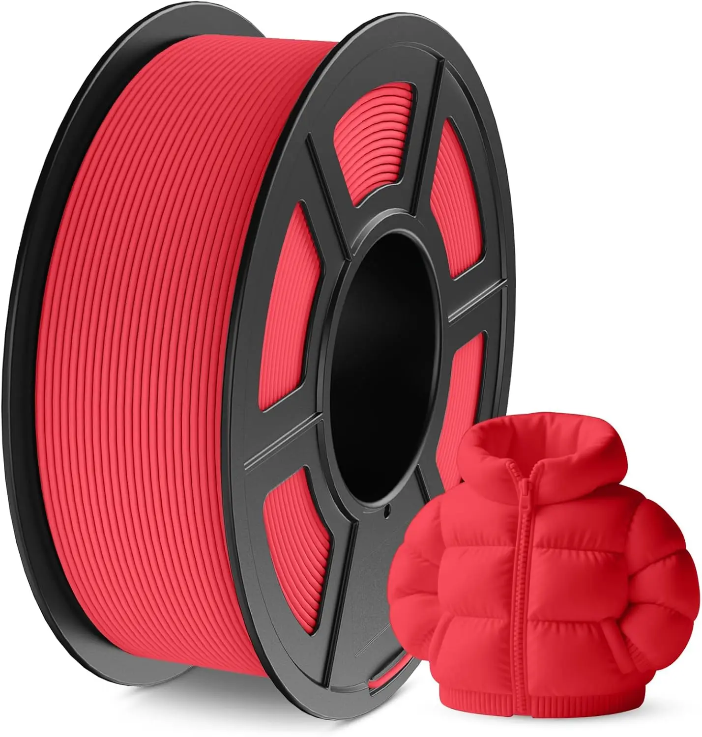 

Красный гибкий филамент TPU 1,75 мм для 3D-принтеров с твердостью по Шору 95A, высокой эластичностью и устойчивостью к истиранию, 250 г/500 г