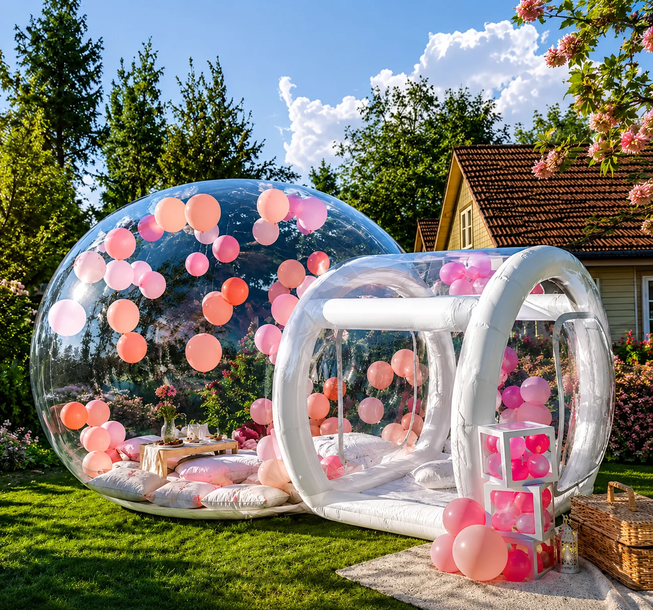 OXZ6704 Klare Aufblasbare Kuppel |   Sternenhimmel-Zelt / Bubble House / Campingzelt / Aufblasbares Zelt - Verwirklichen Sie Ihre Sommerparty-Vision