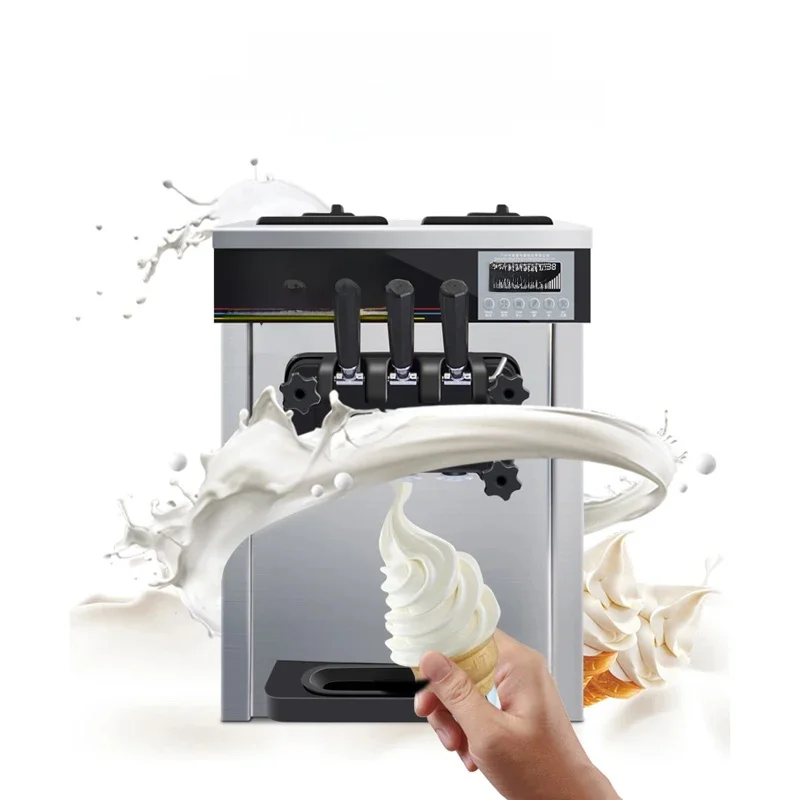 Factory price 2+1 mixed frozen yogurt maker commercial chinese cheap ice cream machine