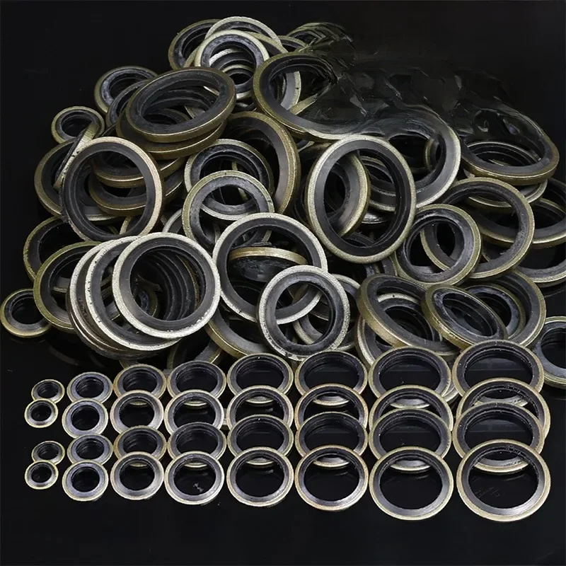 Joint d'étanchéité pour vidange d'huile de voiture, joint de bouchon haute pression, joint de rondelle remplaçable pour tuyau d'huile en caoutchouc M6 M8 M10 M12 M14 M16 M18 M20