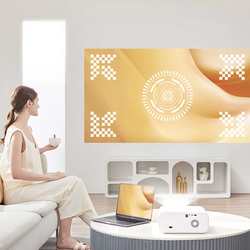 Wanbo โปรเจคเตอร์ X5 4K 1080P 1100ANSI แอนดรอยด์สเตอริโอโปรเจคเตอร์ลำแสง WiFi แบบคู่สำหรับโฮมเธียเตอร์โปรเจคเตอร์แบบพกพา