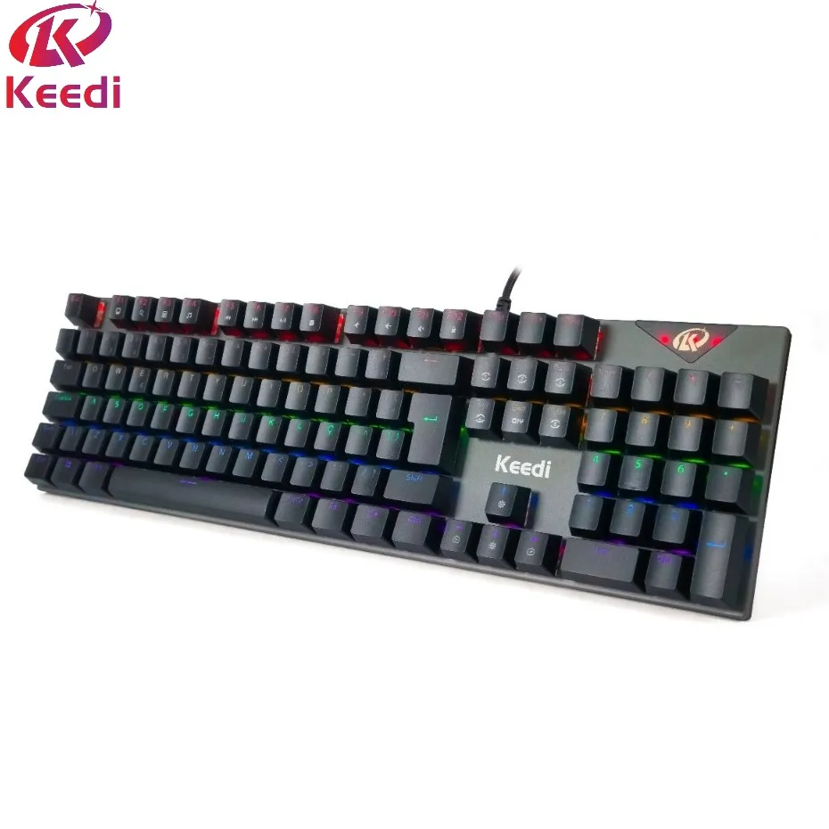 Teclado Gamer Mecânico Switch RGB Keedi TEC803