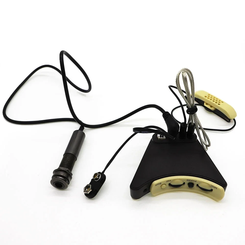 Sound Loch Pickup LR Anthem für Akustische Gitarre Folk Gitarre Perfekte System Mit Mic Volume Soft Piezo
