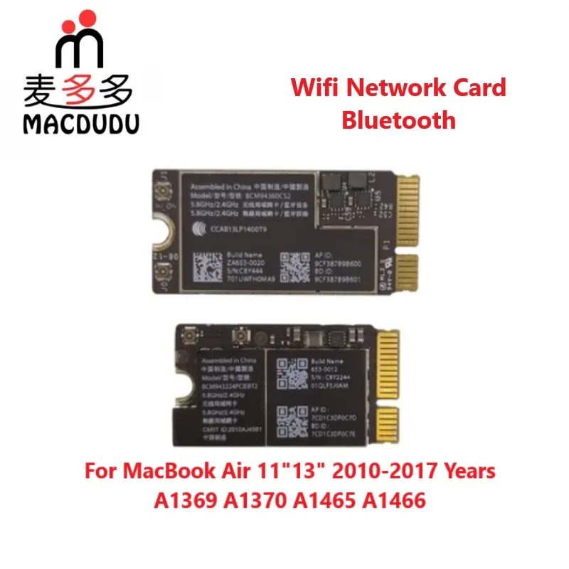 Original Bluetooth WIFI Airport Card BCM943224PCIEBT2 BCM94360CS2 For MacBook Air 13