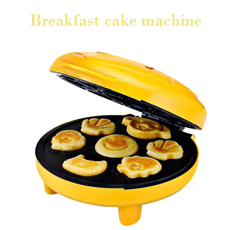 Household Automatic Cake Machine Portable breakfast Machine Bread Machine Double-sided Baking Cartoon Pictures