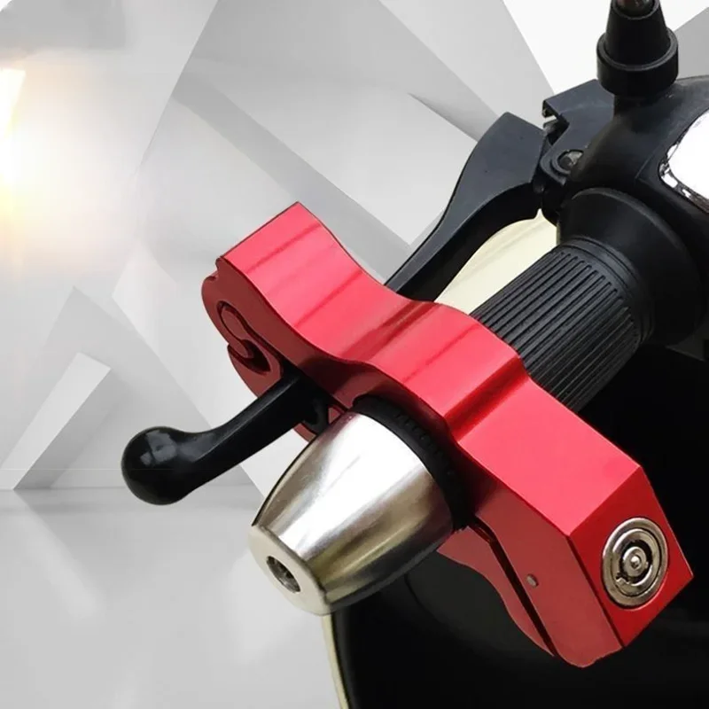 Motorstuurslot Stuurremhendel Stevig slot Imiteren stelen slot Trekstang ATV Dirt Street Bikes Anti-diefstal - afbeelding 2