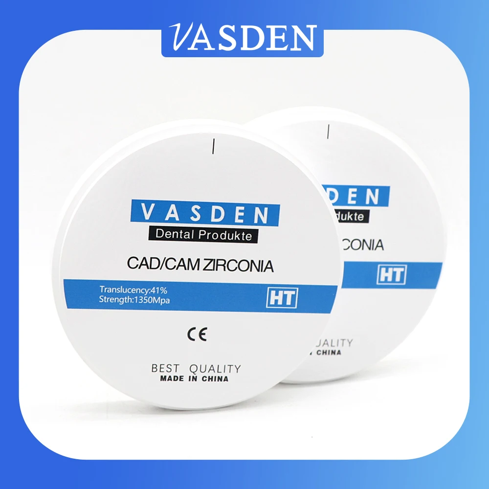 

CE ISO Zirconia block HT High Transparent Dental White Ceramics Zirconia Disc