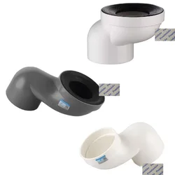 1Pc Plastic Toilet Drain Offset Flange Adapter Relocator For Remodeling Plumbing Drainage