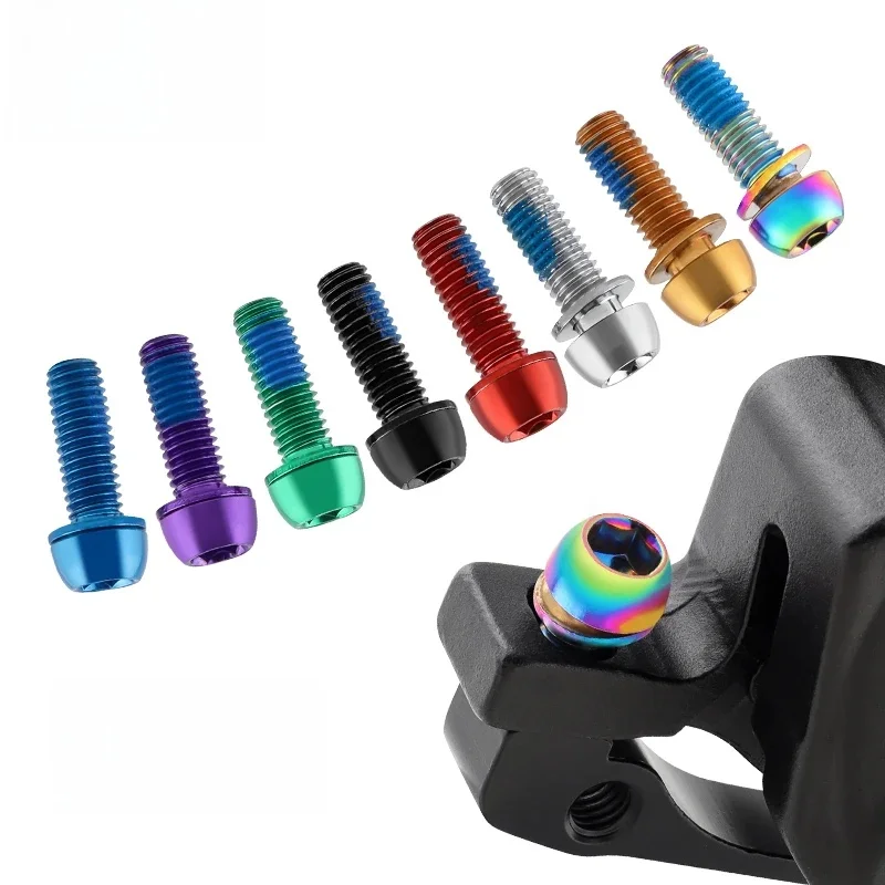 AliExpress MUQZI 6pcs M6x17mm Disc Brake Caliper Bolts Bike Stem Bolt MTB Crank Arm Screw With Washer Bicycle Parts