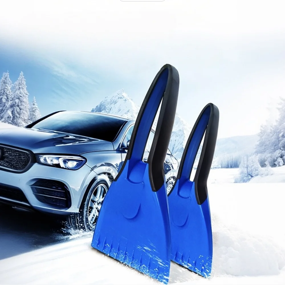 Silicone car deice maker, car ice shovel, snow shovel, soft-handled ice scraper, winter cleaning scraper, soft anti-slip handle,